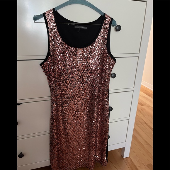 Glitter Rose gold mini dress , never worn - Picture 1 of 2
